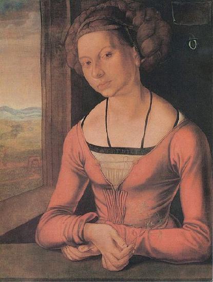 Albrecht Durer Die Ferlegerin mit geflochtenem Haar oil painting image